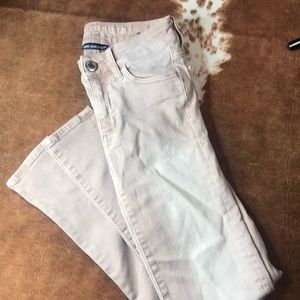 American Eagle- Size 00 Super Stretch Tan Jeans. Like new